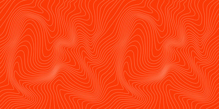 Vector Seamless Pattern with Salmon Meat Texture. Red Fish Fillet Illustration. Abstract Background for Sushi and Seafood Restaurantのイラスト素材