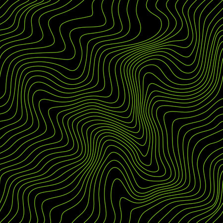 Abstract Weather Map Background with Lines. Vector Topographic Seamless Pattern. Futuristic Y2k Illustrationのイラスト素材