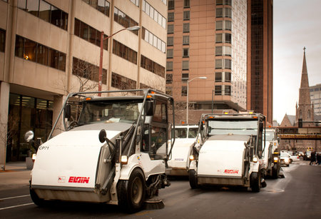Denver, Colorado January 10, 2013 National Western Stock Show Parade  Street Sweeper Machines...