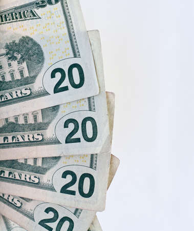 Twenty Dollar United States Currency Billの写真素材
