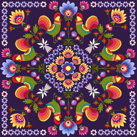 Polish traditional folkのイラスト素材