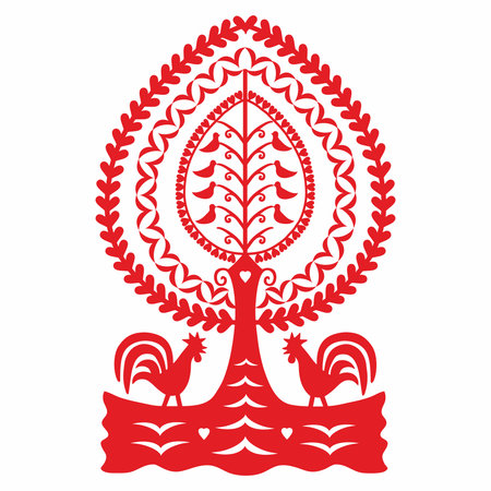 polish folk pattern - Lilyのイラスト素材