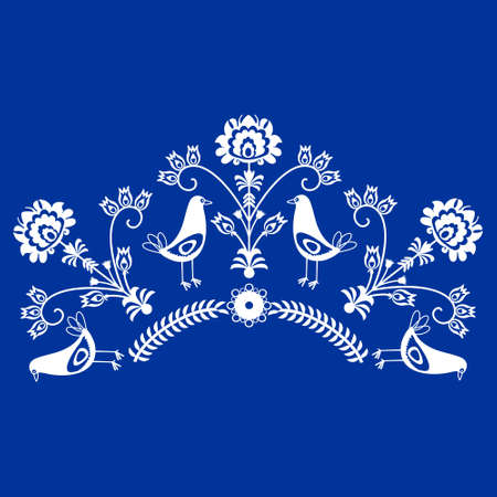 polish folk patternのイラスト素材