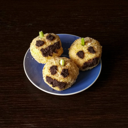 halloween rice pumpkin