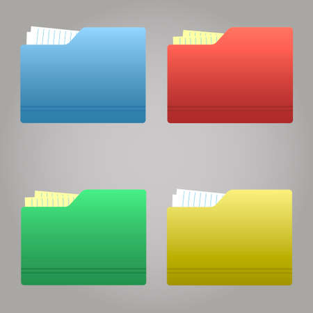 The color folder tabs collectionのイラスト素材