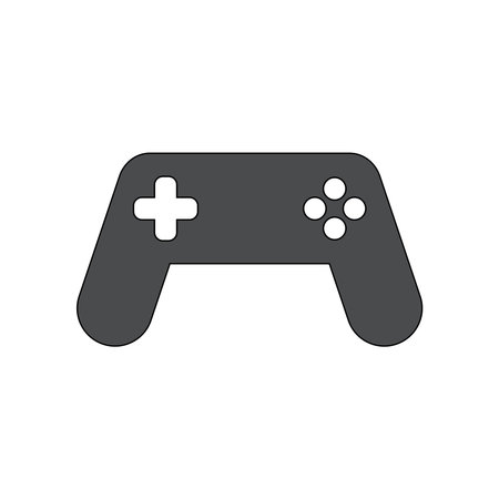 joystick vector icon isolated on white background