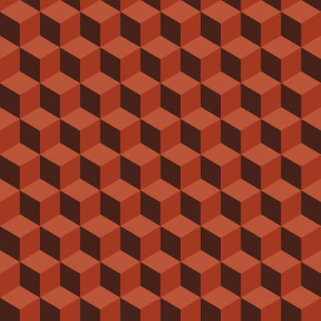 Geometric cube background, vector illustration. 3d geometric cube patternのイラスト素材