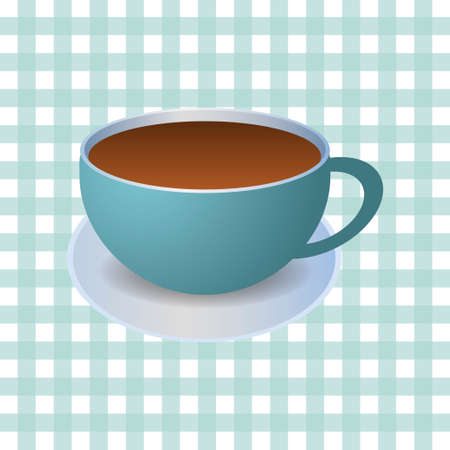 Cup of fresh coffee vector illustration.のイラスト素材