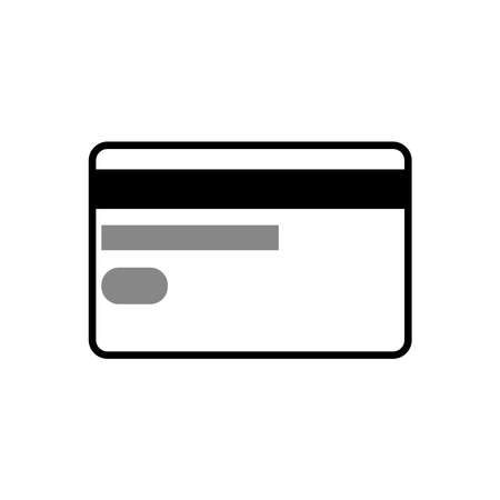 Credit card icon vector isolated on white backgroundのイラスト素材