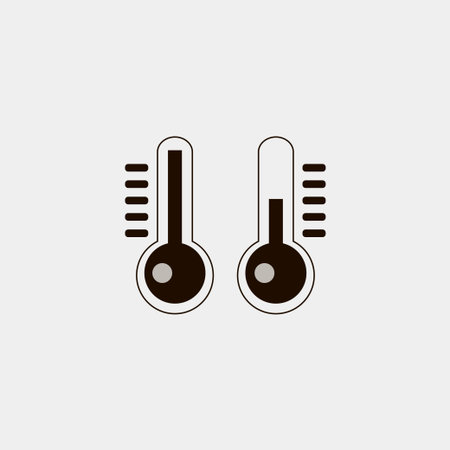 Thermometer icon vector illustration isolated on white background