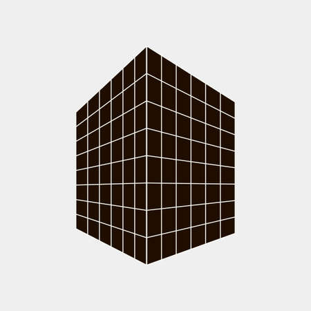 Building icon isolated on white background, vector illustrationのイラスト素材