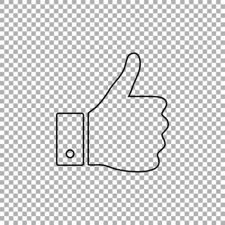 Like icon isolated. Vector illustrationのイラスト素材