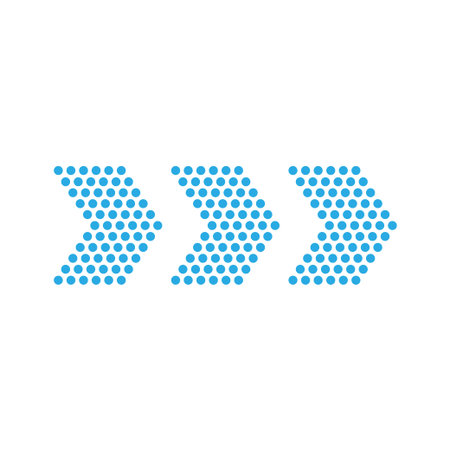 Arrow symbol on white background