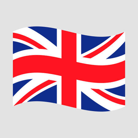 UK flag. Flag of United Kingdom. British flag. Vector illustrationのイラスト素材