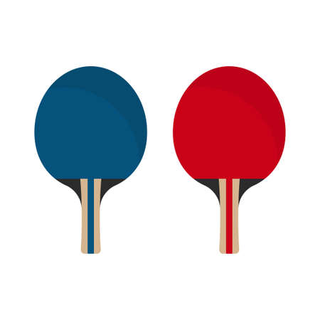 Rackets for playing table tennis . vector illustrationのイラスト素材