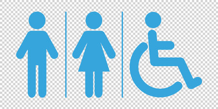 WC sign. toilet symbol. washing room vector illustrationのイラスト素材
