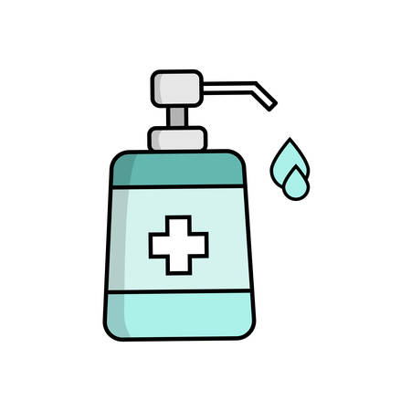 hand sanitizer icon. vector illustrationのイラスト素材