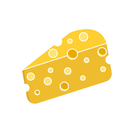 cheese icon. vector illustration in white background. food. suitable for website designのイラスト素材