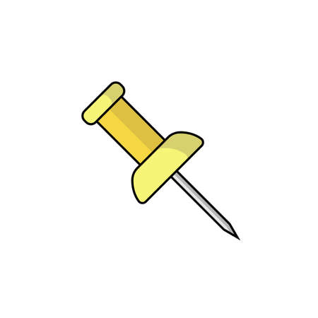 pin icon vector illustration. suitable for website designのイラスト素材