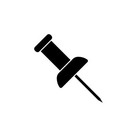 pin icon vector illustration. suitable for website designのイラスト素材