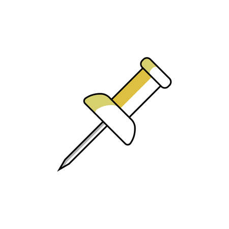 pin icon vector illustration. suitable for website designのイラスト素材