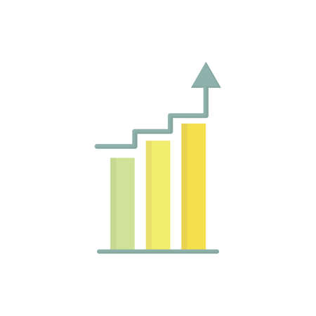 chart icon. vector illustration. suitable for website designのイラスト素材