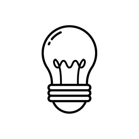 light bulb icon. vector illustration. suitable for website designのイラスト素材