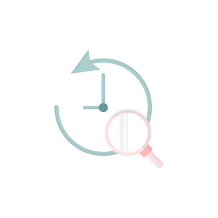 search history icon. vector illustration. suitable for website designのイラスト素材