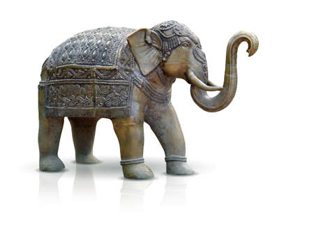 fine art - sculpture of majestic bronze elephantの写真素材