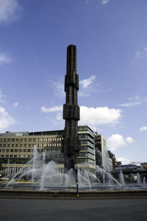 One of the symbols of Stockholm - Sergels Torg Towerの写真素材