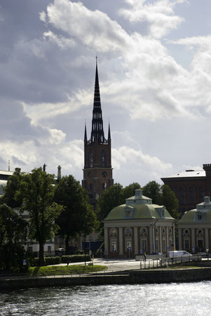 Beautiful Sky Over Stockholm CItyの写真素材