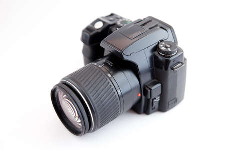 Digital single reflex type of camera for enthusiast photographersの写真素材