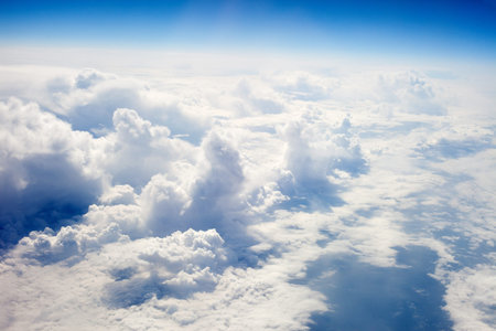 Above the clouds - altitude near 9000 meters
