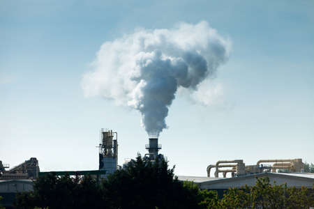 Heavy Industry - Oil Production Industry, Massive Air Pollutionの写真素材