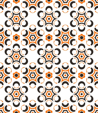 Abstract seamless pattern composed of simple geometric elementsのイラスト素材