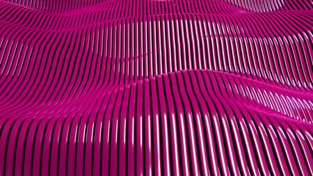 Metall purple stripe pattern background. Blue light.の写真素材