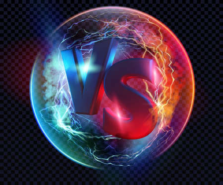 Versus logo, vs letters for sports and fight competition.のイラスト素材