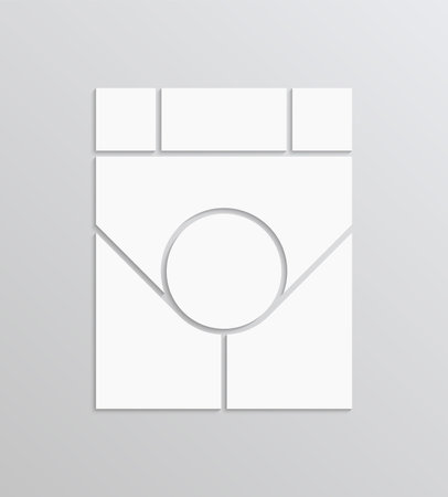 Moodboard layout. Photo collage template. Mood board grid. Mosaic pictures frame. Empty album brandboard. retro gallery background. Portfolio images with circle. vector illustration. vertical bannerのイラスト素材