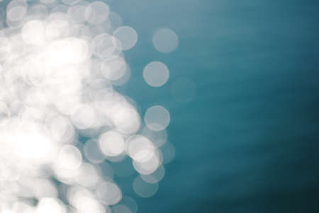 Mix of light and sea bokehの写真素材