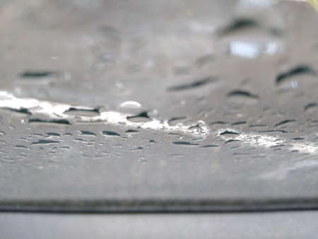 water droplets on glassの写真素材