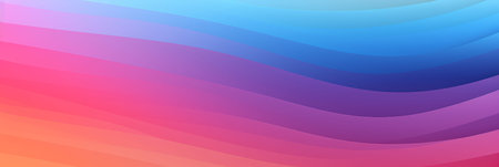 Multicolor gradient abstract digital background with wavesの素材