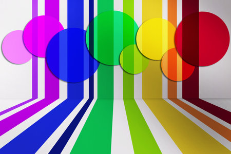 Rainbow Lines Background