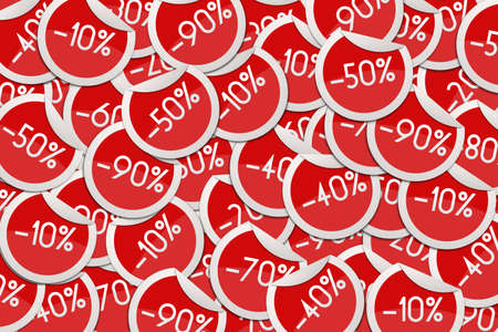 Discount Stickers Backgroundの写真素材
