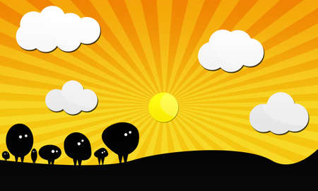 Funny cartoon pictureの写真素材