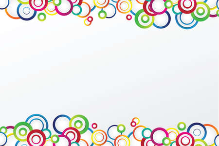 Bright background with circles - vectorのイラスト素材