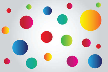 Bright background with circles - vectorのイラスト素材