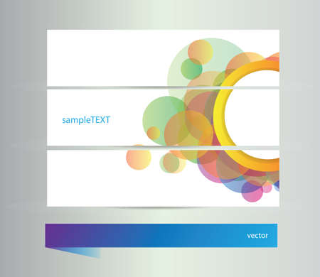 Set of banners with design elementsのイラスト素材