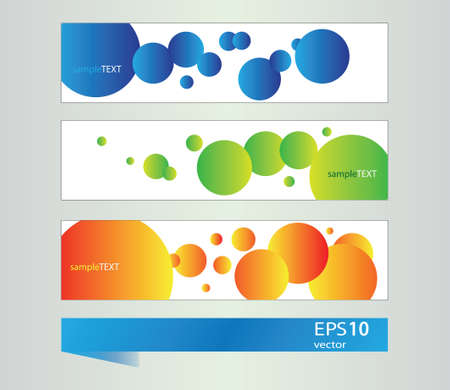 Set of colorful bannersのイラスト素材