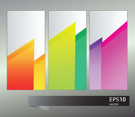 Set of colorful bannersのイラスト素材