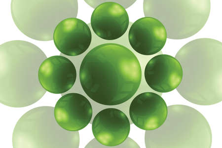 Bright abstract with ballsのイラスト素材